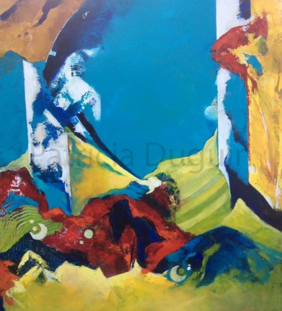 patricia-duguin-tableau-figuratif-acrylique-eclat-de-joie-70x70