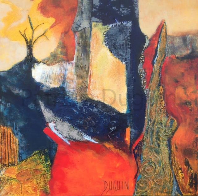 patricia-duguin-tableau-figuratif-acrylique-l-arbre-jaune-80x80