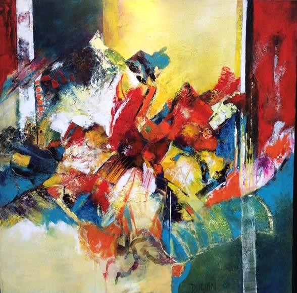 patricia-duguin-tableau-figuratif-acrylique-le-bohneur-en-couleur-80x80