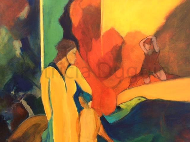 patricia-duguin-tableau-figuratif-acrylique-le-messager-55x46