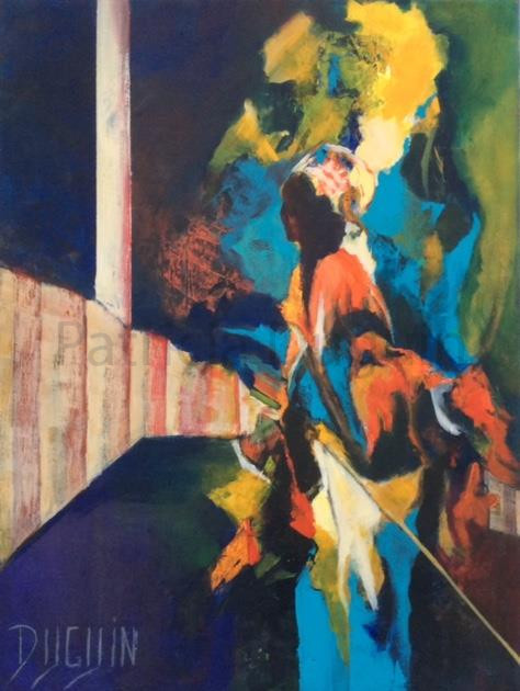patricia-duguin-tableau-figuratif-acrylique-retour-d-afrique-46x61