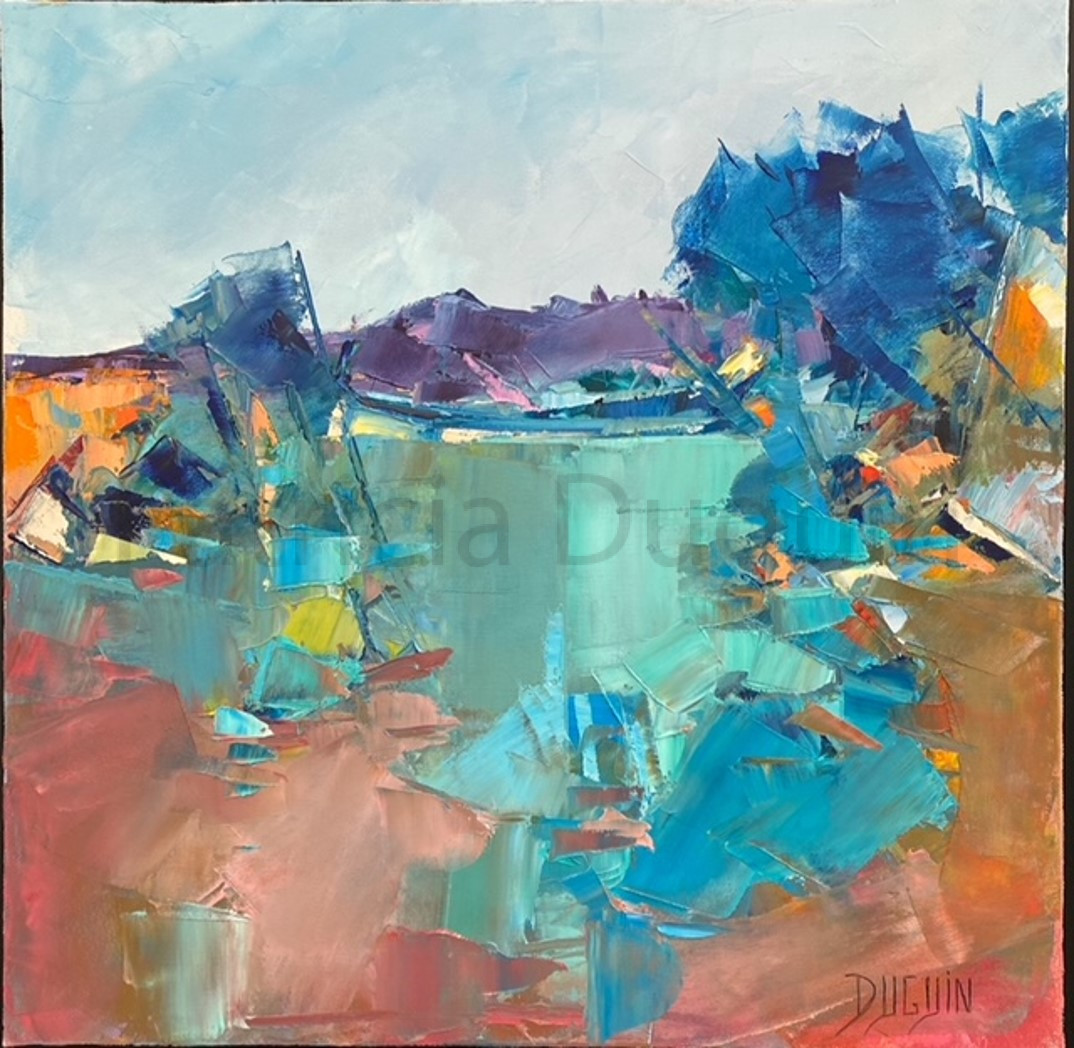 peinture-huile-patricia-duguin-Abri-cotier-50x50