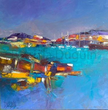 peinture-huile-patricia-duguin-Depart imminent 40x40