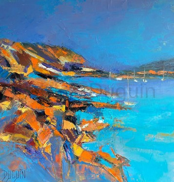 peinture-huile-patricia-duguin-Les-roches-brunes-40x40
