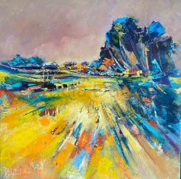 peinture-huile-patricia-duguin-Quelle-belle-journee-50x50