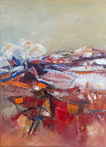 tableau-peinture-huile-patricia-duguin-a-l-abri-des-regards-24x32
