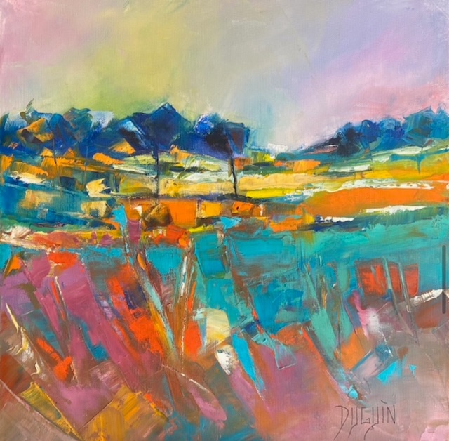 peinture-huile-patricia-duguin-soir-d-automne-40x40