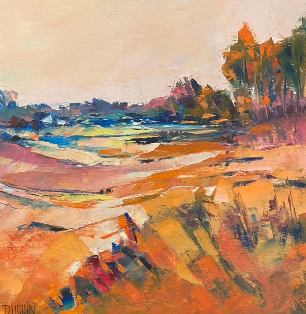 peinture-huile-patricia-duguin-un-coin-de-campagne-50x50