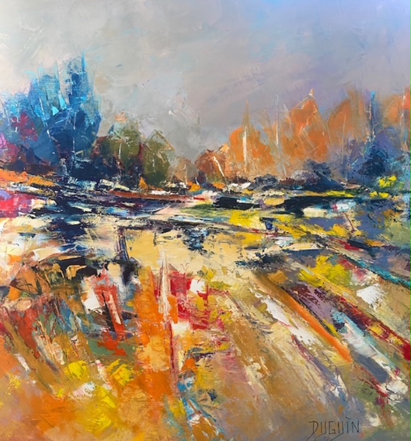 peinture-huile-patricia-duguin-vibrations-chromatiques-50x50