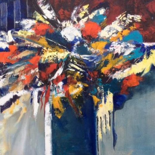 patricia-duguin-tableau-figuratif-acrylique-bouquet-ii-46x55