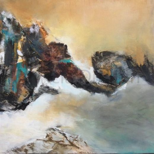 patricia-duguin-tableau-figuratif-acrylique-les-roches-brunes-30x30