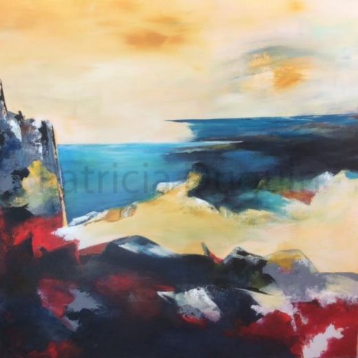 patricia-duguin-tableau-figuratif-acrylique-les-roches-rouges-90x90