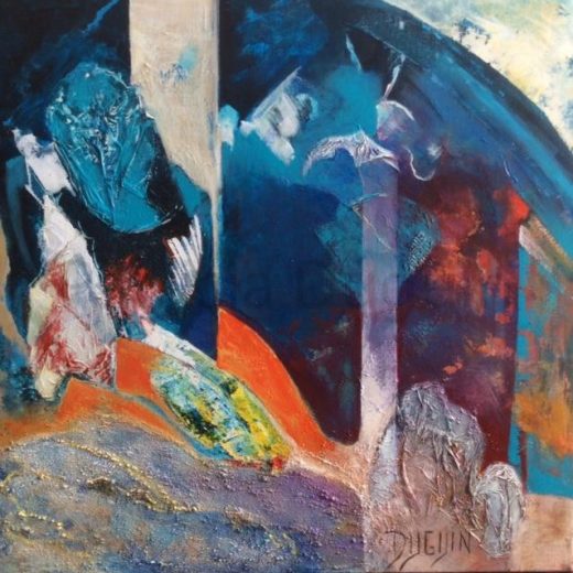 patricia-duguin-tableau-figuratif-acrylique-pure-emotion-80x80