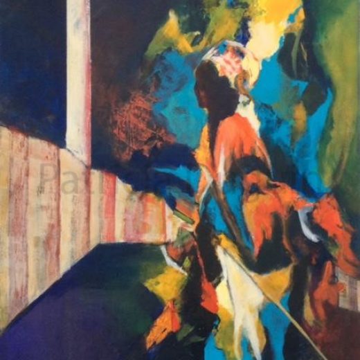 patricia-duguin-tableau-figuratif-acrylique-retour-d-afrique-46x61