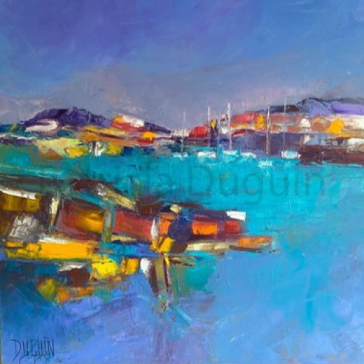 peinture-huile-patricia-duguin-Depart imminent 40x40