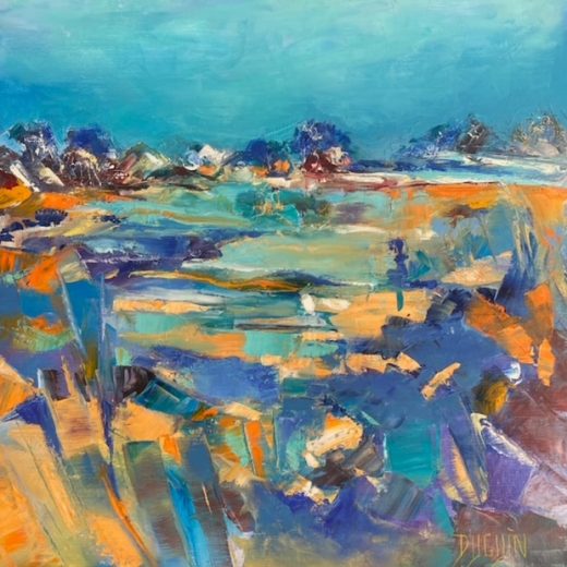 peinture-huile-patricia-duguin-basse-mer-en-presqu-ile-40x40