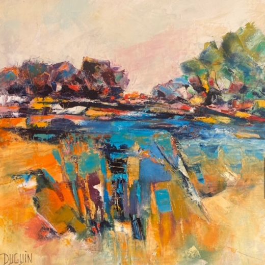 peinture-huile-patricia-duguin-un-coin-de-hallage-40x40