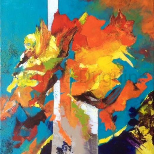 peinture-tableau-acrylique-patricia-duguin-flamme-73x54
