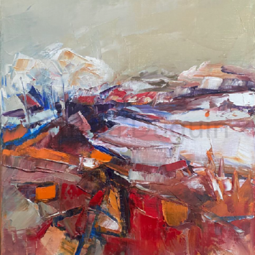 tableau-peinture-huile-patricia-duguin-a-l-abri-des-regards-24x32